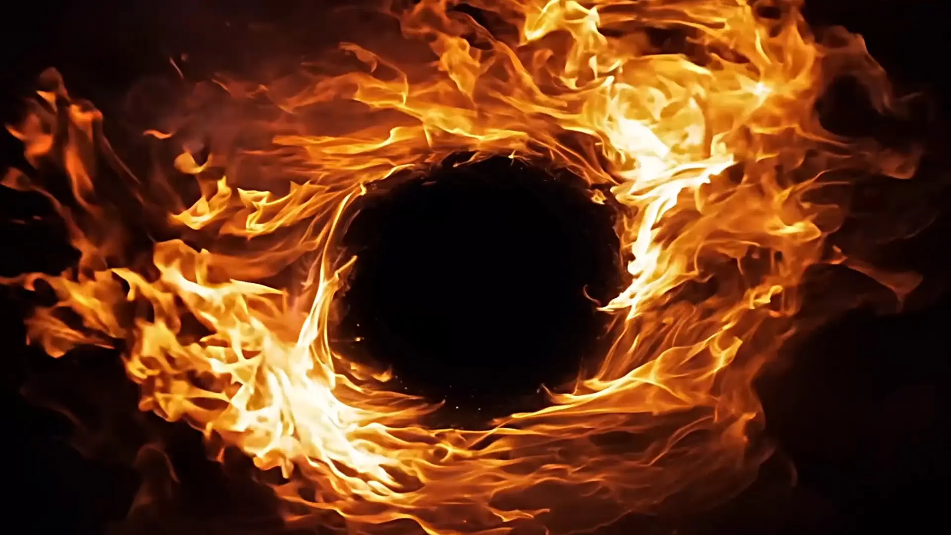 Fiery Vortex Stock Video Background for Logo Reveal Animation